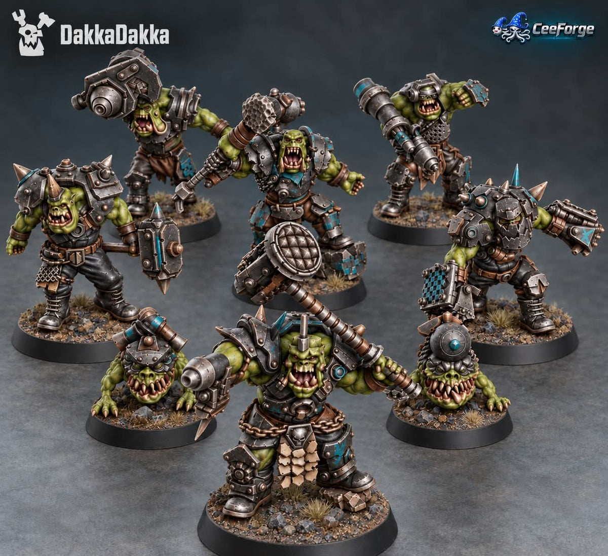 Head Crackaz Mob - Sci-Fi Orc Build Kit - DakkaDakka