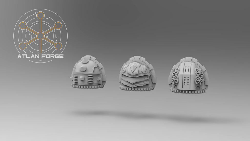 Shoulder pad options for the Asgardian Artificer miniature