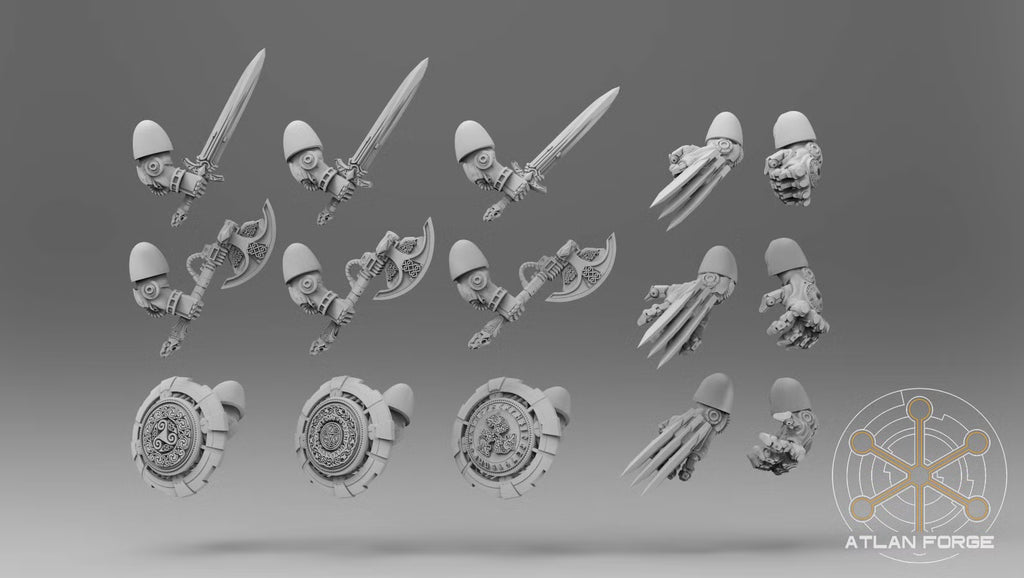 Asgardian Assault Einherjar squad with interchangeable components