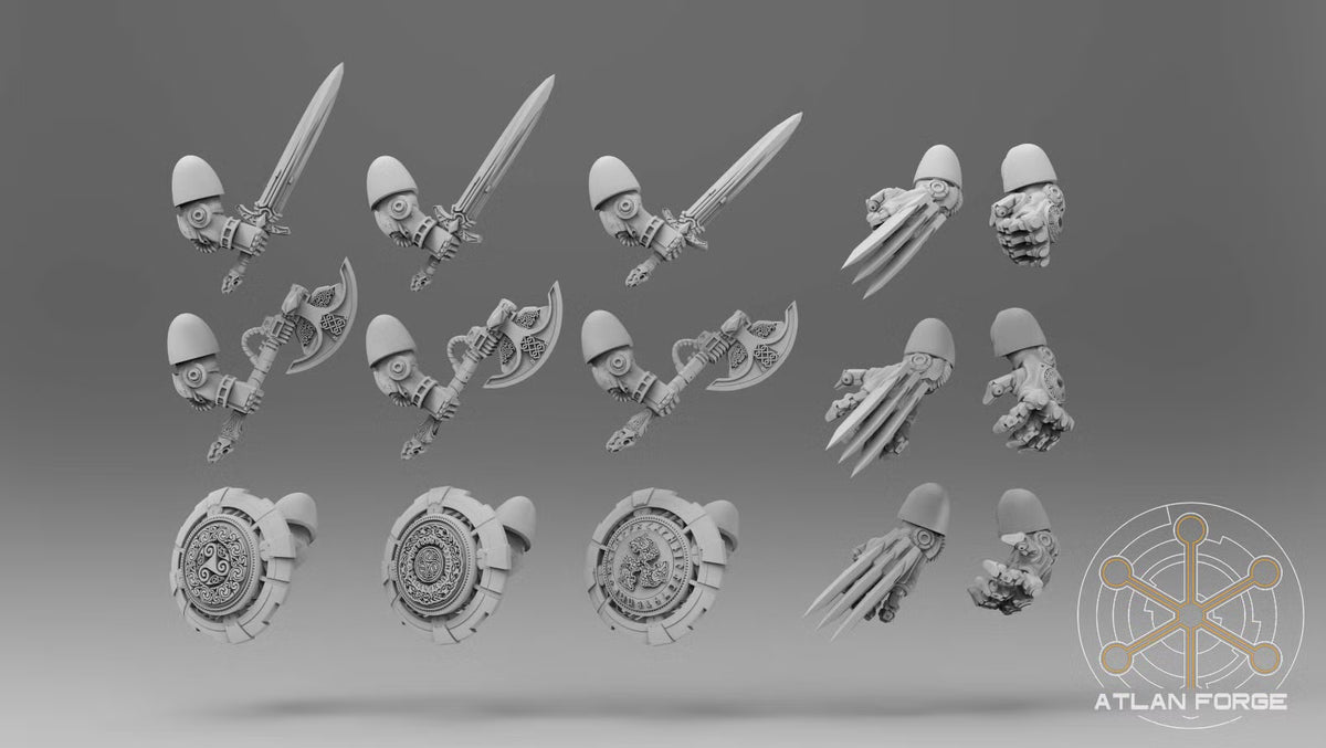 Asgardian Assault Einherjar squad with interchangeable components