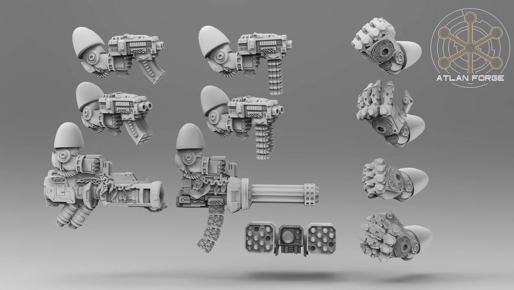 Modular weapons and components for the Asgardian Einherjar squad