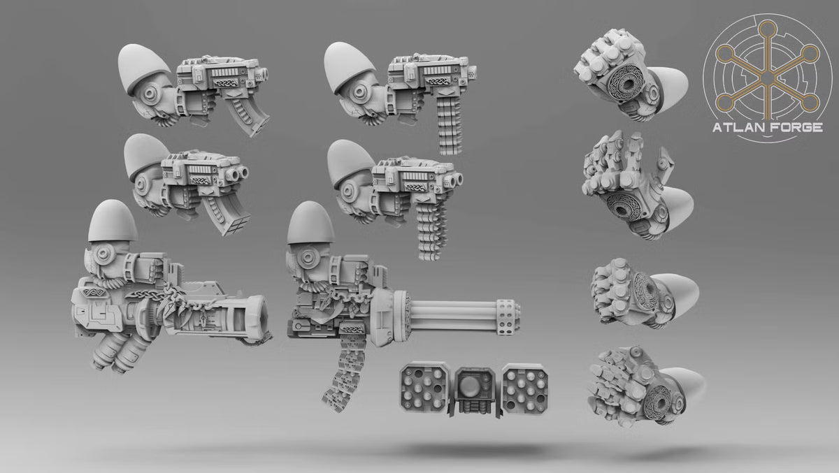 Modular weapons and components for the Asgardian Einherjar squad