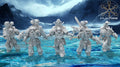 five Asgardian Pack Hunters showing armor, weapons, and trophies