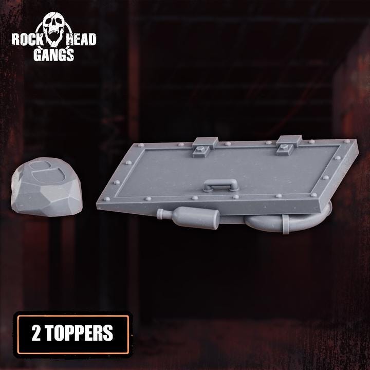 Resin 3D‑printed Chembirds Gang miniatures from Rock Head Gangs base supplemental bits