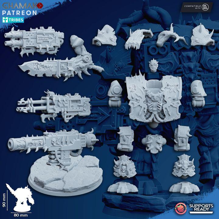 Wargame Grimdark dread robot bits proxy by Ghamak