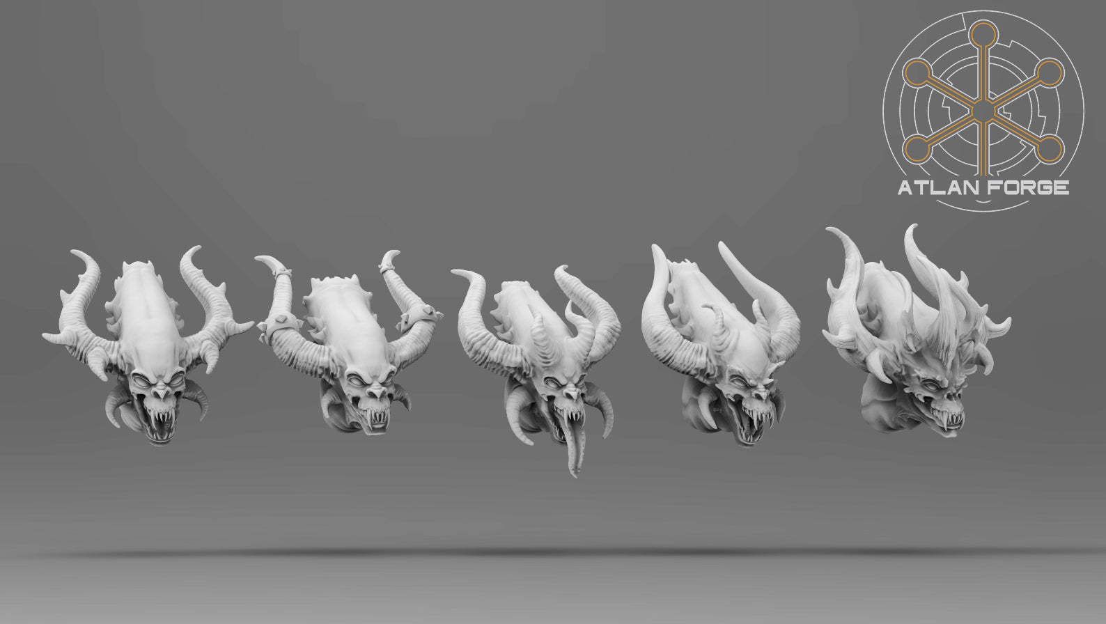 Demon of Hades - heads