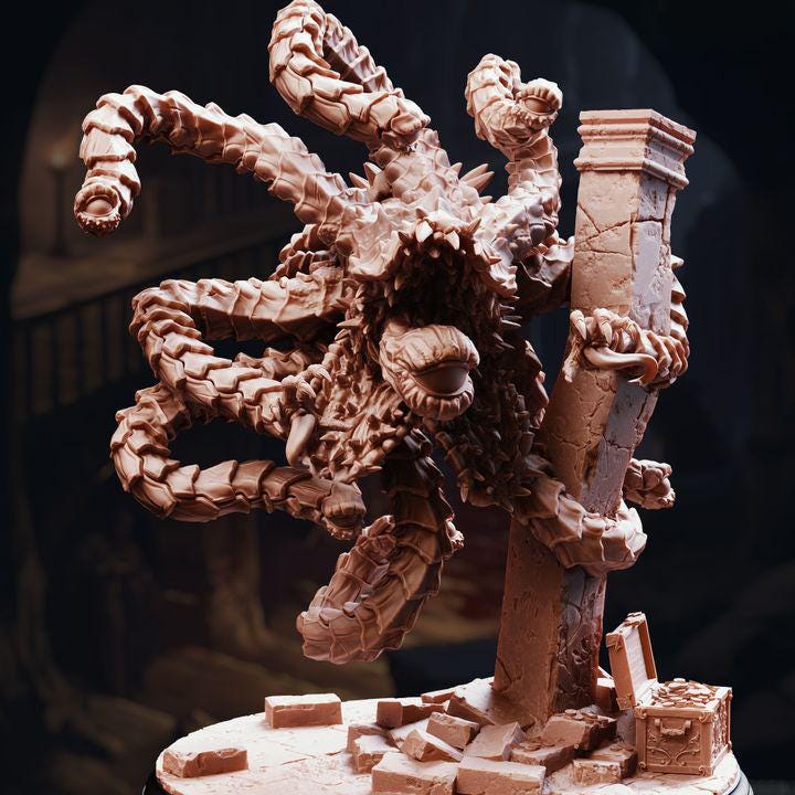 The Devouring Eye Gnawing Gaze by DM Stash, grotesque eye-themed fantasy aberration miniature for dungeon encounters.