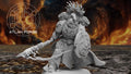 Dragon Knights Captain by Atlan Forge front view showing key details with the sheil and spear options.