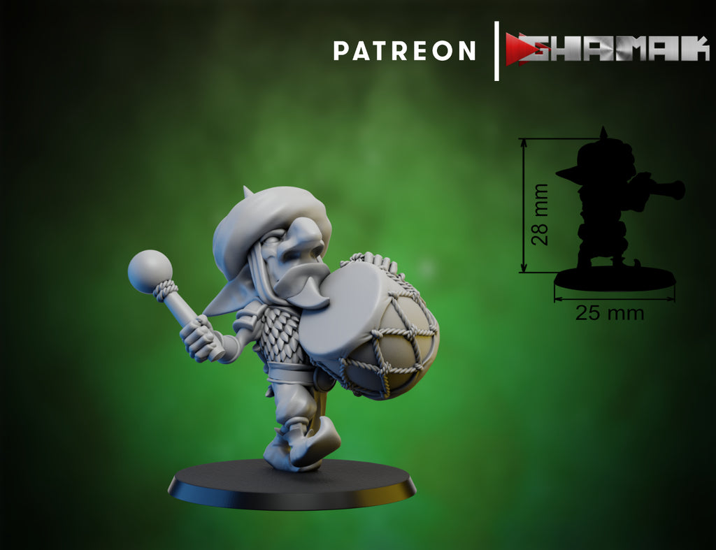 Individual Persian Goblin Guard miniature by Ghamak, showing an ornate fantasy goblin guard with weapon, armor, and detailed tabletop character.