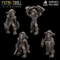 Marauder Goblins fantasy resin miniatures by TytanTroll, showing 4 scrappy goblin raiders with weapons, rough gear, and chaotic tabletop character.