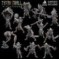 Goblin Warband II by TytanTroll, showing 12 fantasy goblin resin miniatures including shamans, brutes, assassins, and skirmish fighters.
