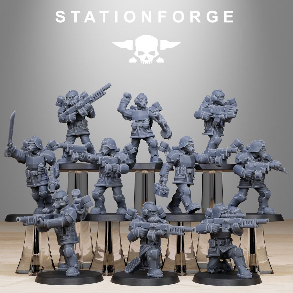 GrimGuard Aero Troops 10-man sci-fi squad by StationForge