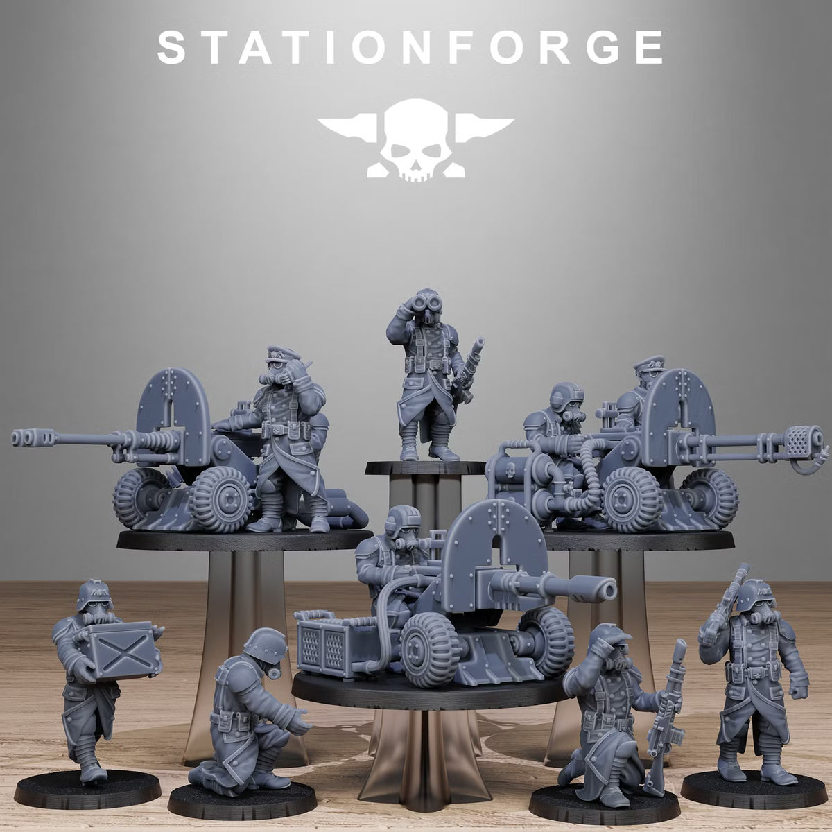 GrimGuard Battle Weapons 2.0 artillery crew set by StationForge