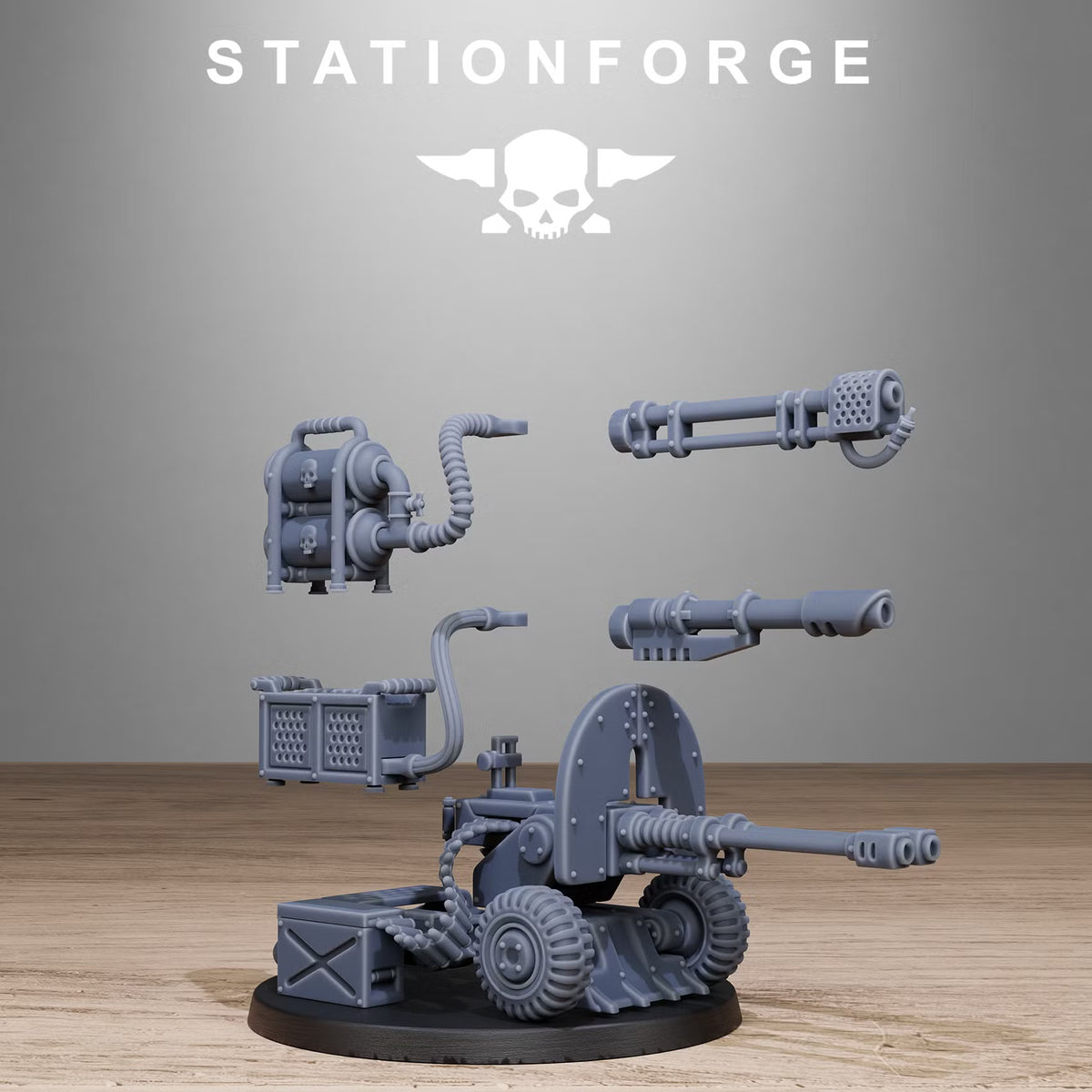 GrimGuard Battle Weapons 2.0 interchangeable artillery weapon options