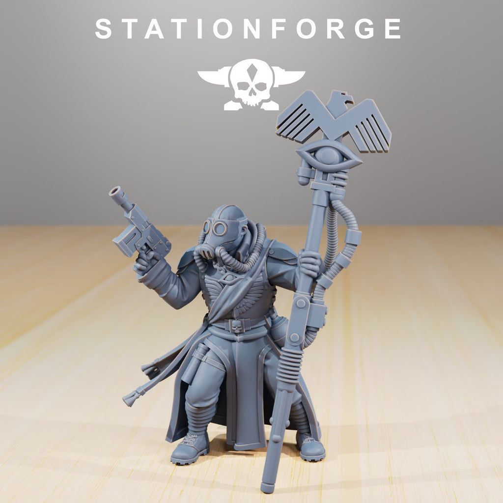 GrimGuard The Curator sci-fi character miniature by StationForge