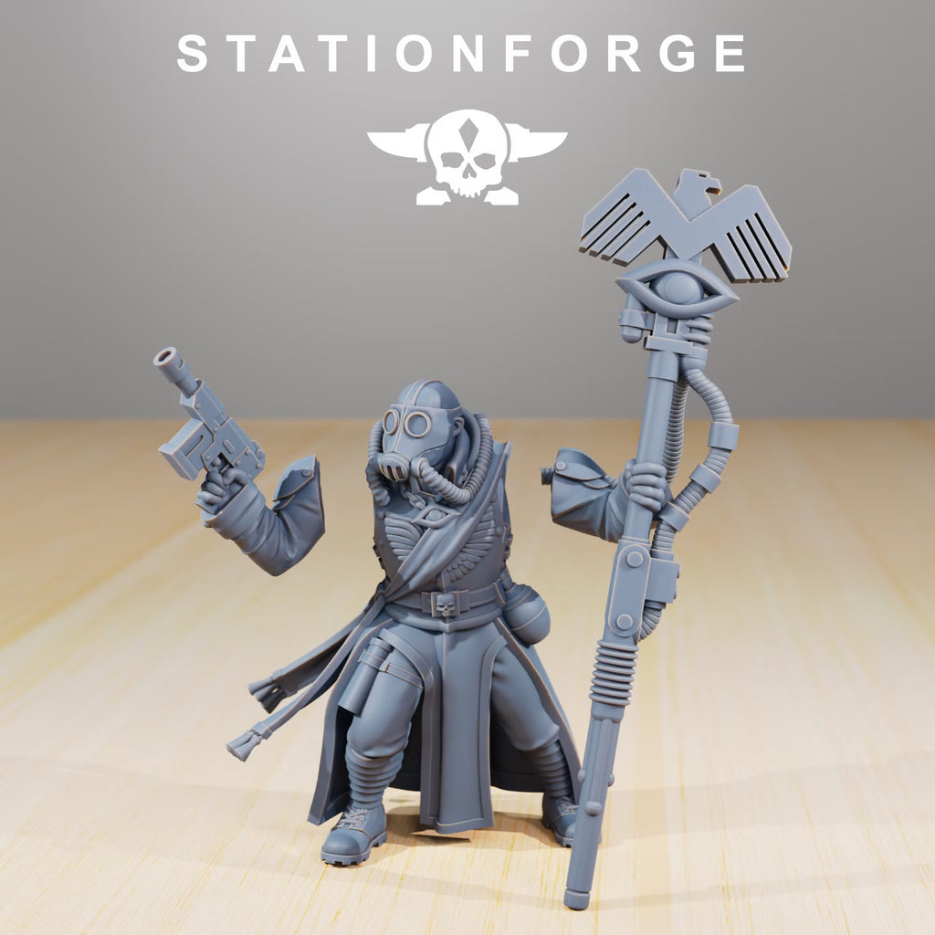 GrimGuard The Curator multipart resin miniature components by StationForge