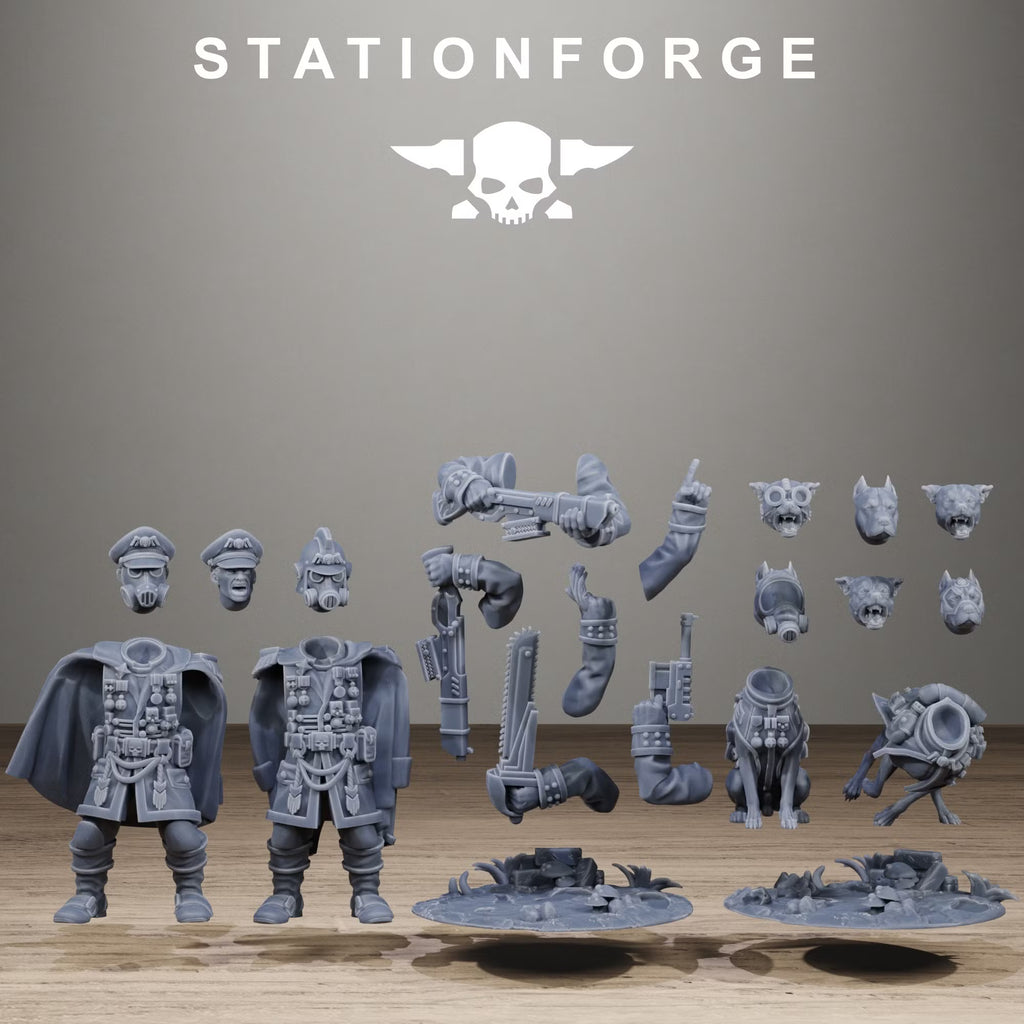 GrimGuard Honoured Commanders multipart heads weapons arms and hound options