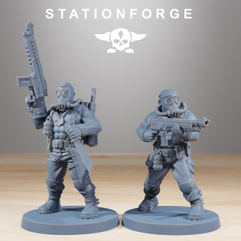 GrimGuard Jungle Fighters with rifles and combat gear