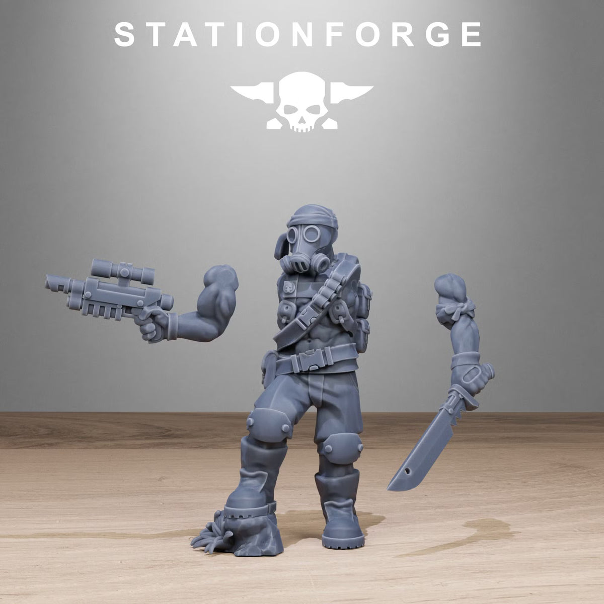 GrimGuard Jungle Fighters 2 multipart resin miniature components
