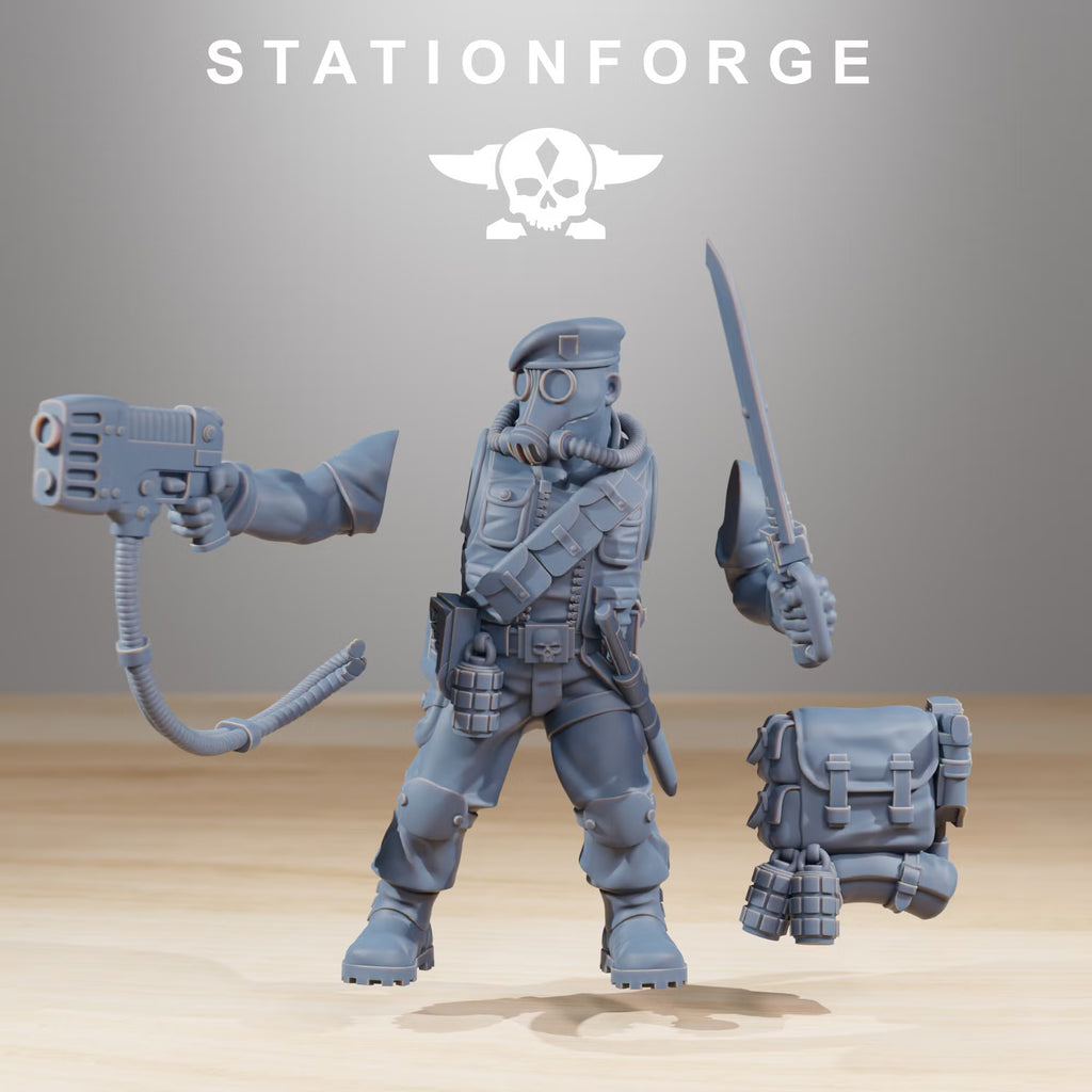 GrimGuard Jungle Fighters multipart resin miniature components