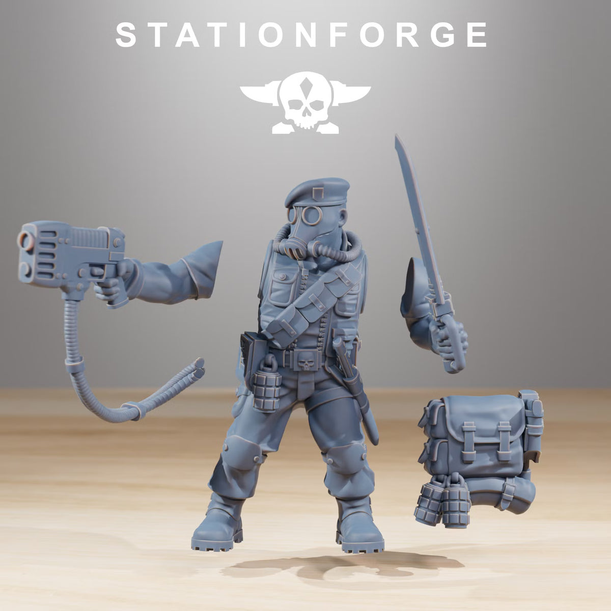 GrimGuard Jungle Fighters multipart resin miniature components
