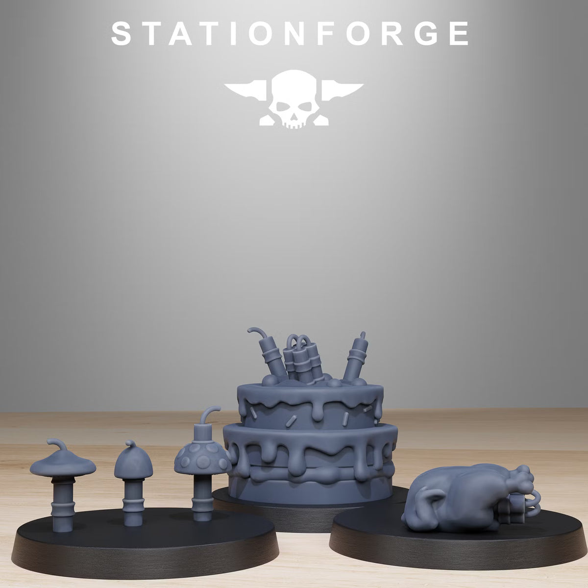 GrimGuard Skulldart Trappers themed accessories by StationForge