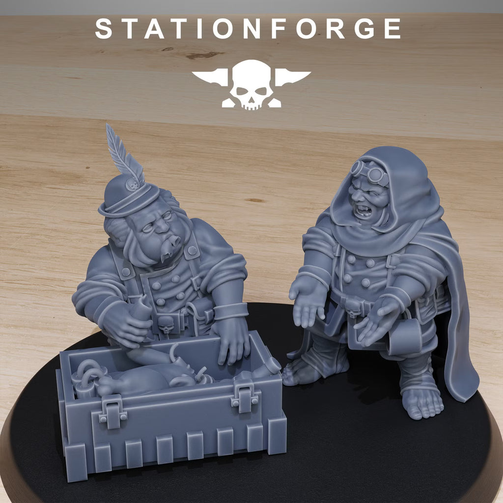GrimGuard Skulldart Trappers with field supplies and equipment
