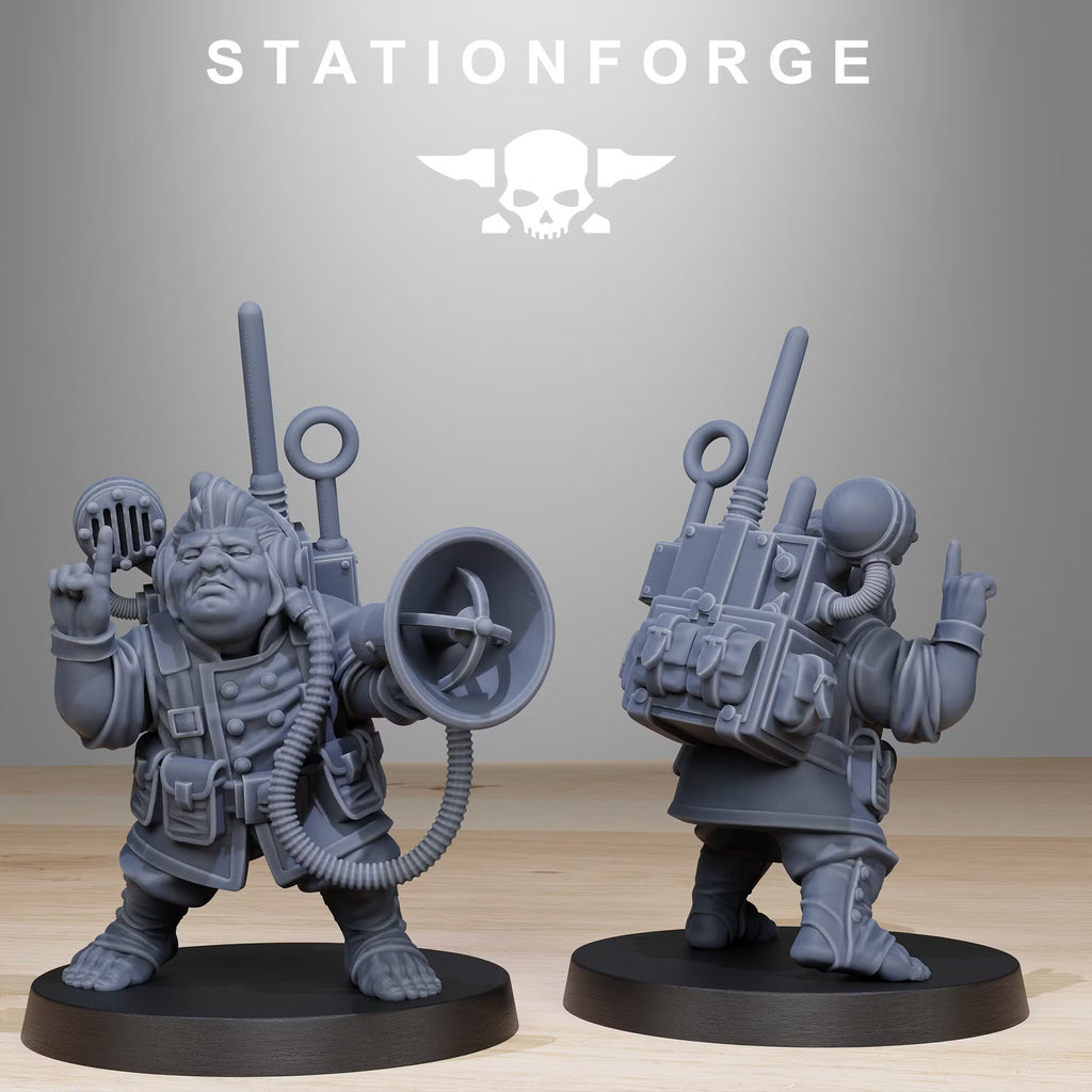 GrimGuard Skulldart Trapper communications specialist with radio gear