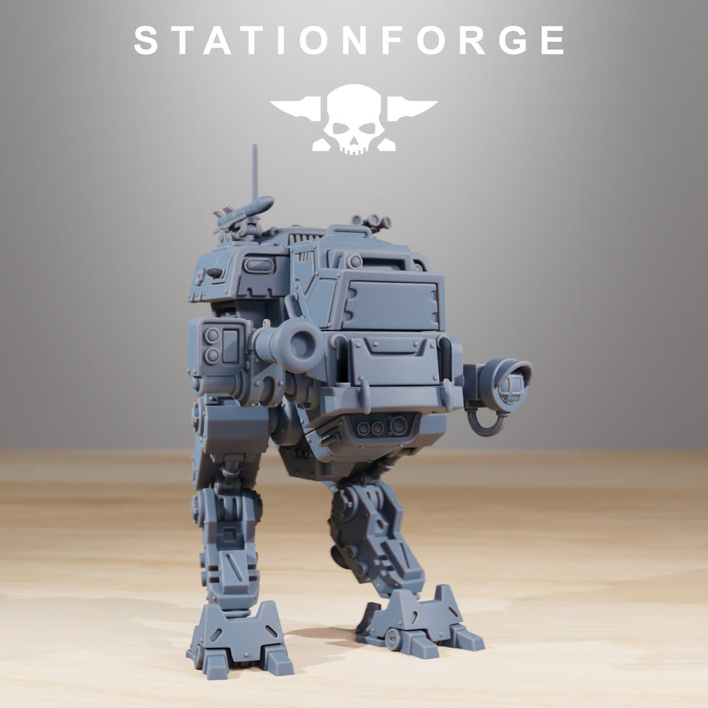 GrimGuard Walker Mk1 sci-fi combat walker by StationForge