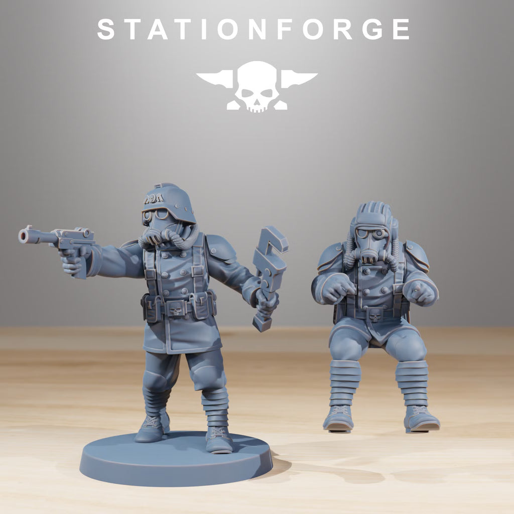 GrimGuard Walker Mk1 armored cockpit and pilot detail