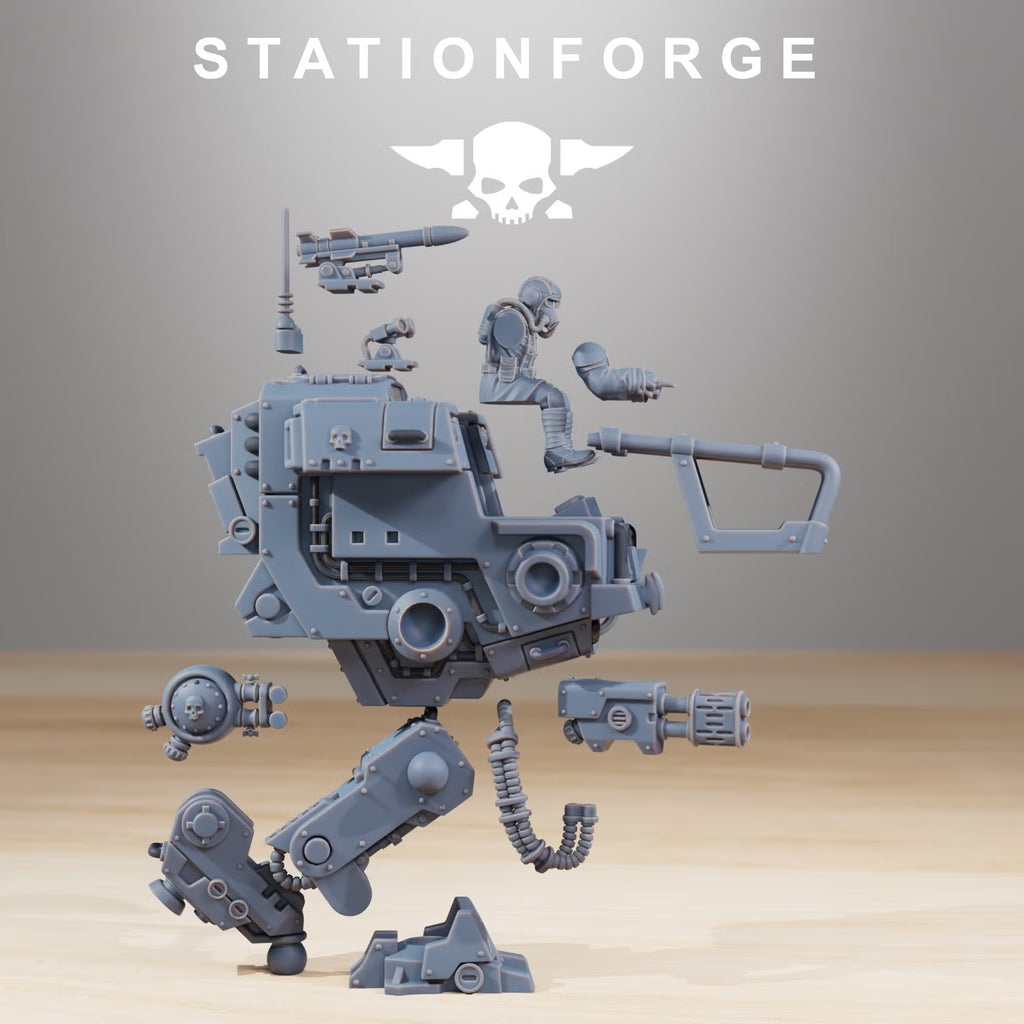 GrimGuard Walker Mk1 multipart resin model components