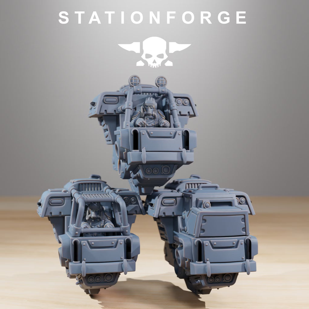 GrimGuard Walker Mk1 three customizable body configurations