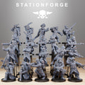 Full GrimGuard Builder Kit squad with varied infantry poses and weapon options.
