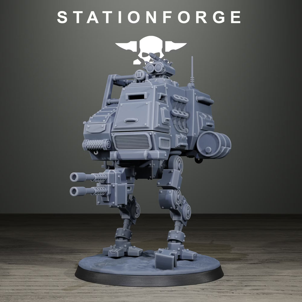 GrimGuard Light Walker by Station Forge with alternate mounted weapon configuration