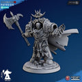 Ghamak Heretic Exterminator Lord tabletop miniature with heavy armor and sci-fi weaponry