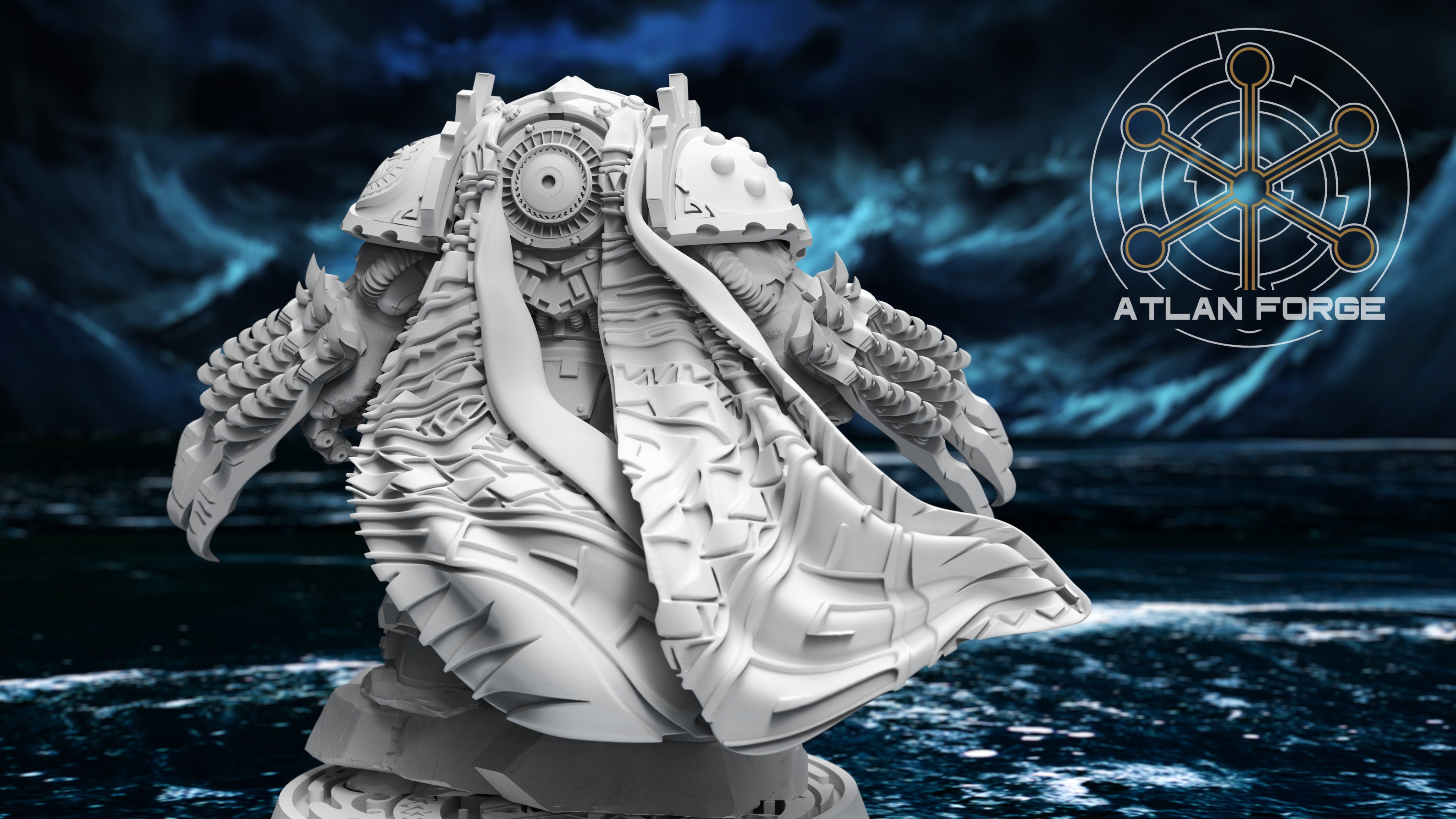 Space Shark Lord by Atlan Forge - back view