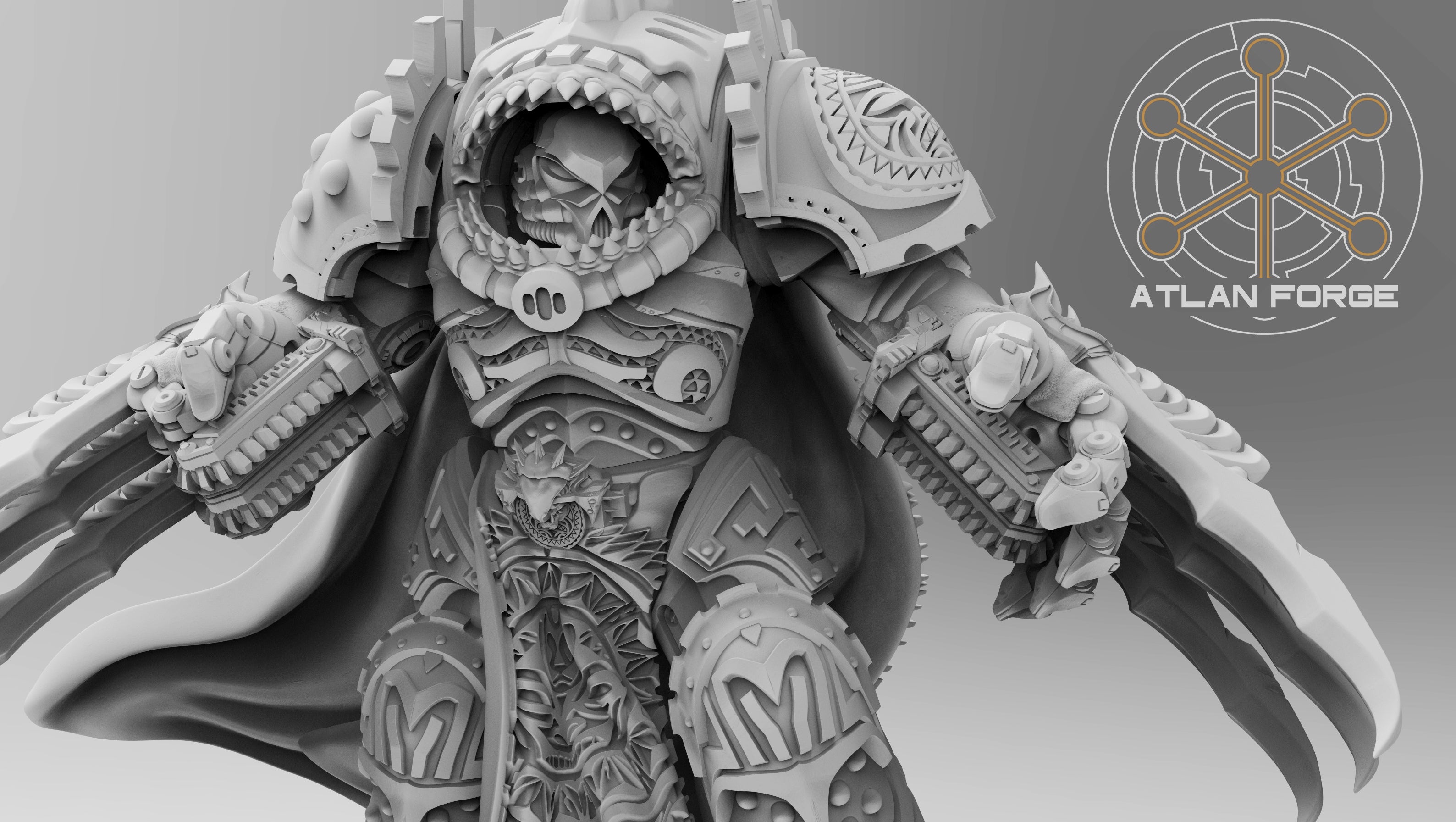Space Shark Lord by Atlan Forge - up close