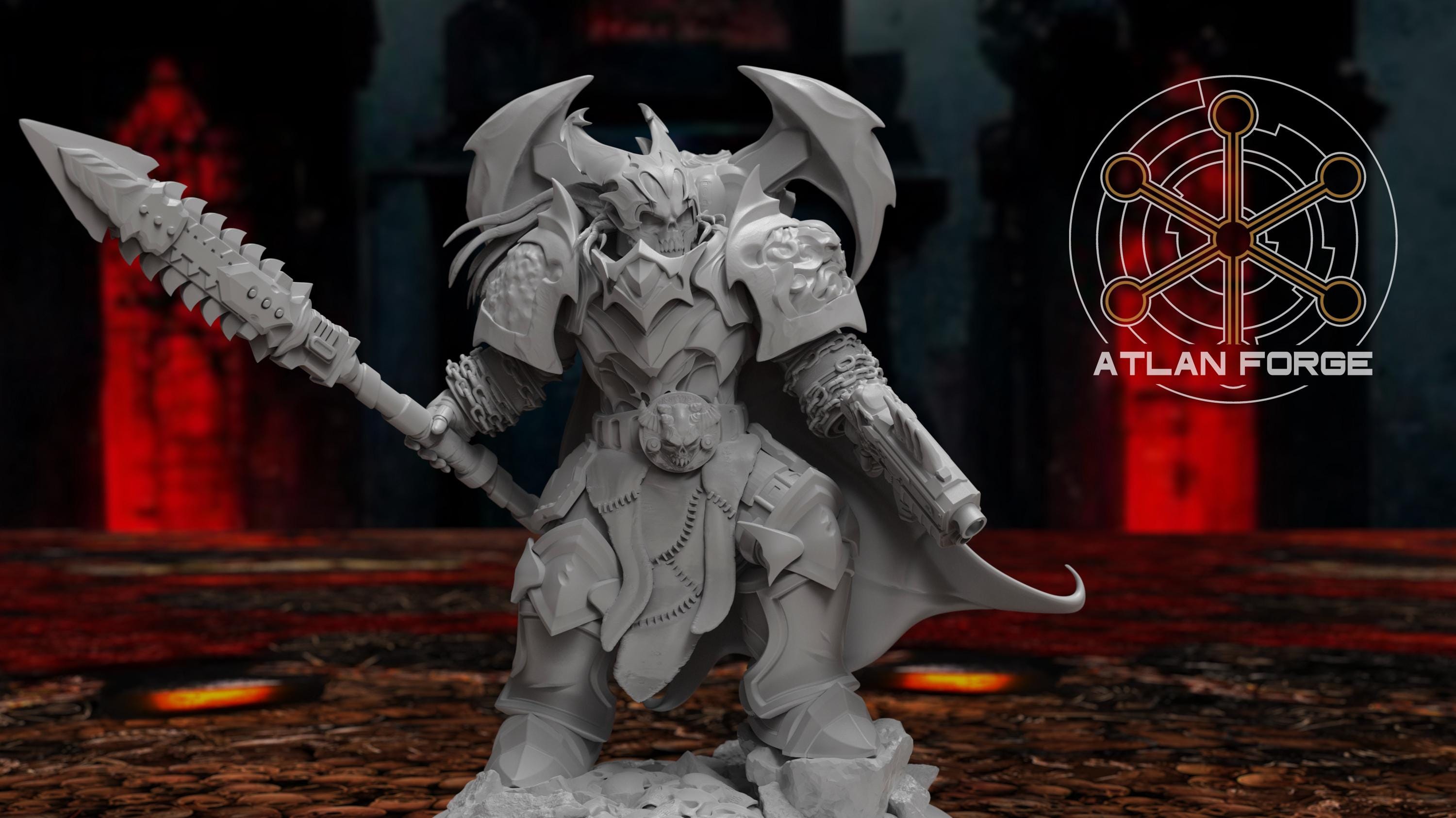 Nakramoroi Vampire Knights Captain designed by Atlan Forge, front view showing key details.