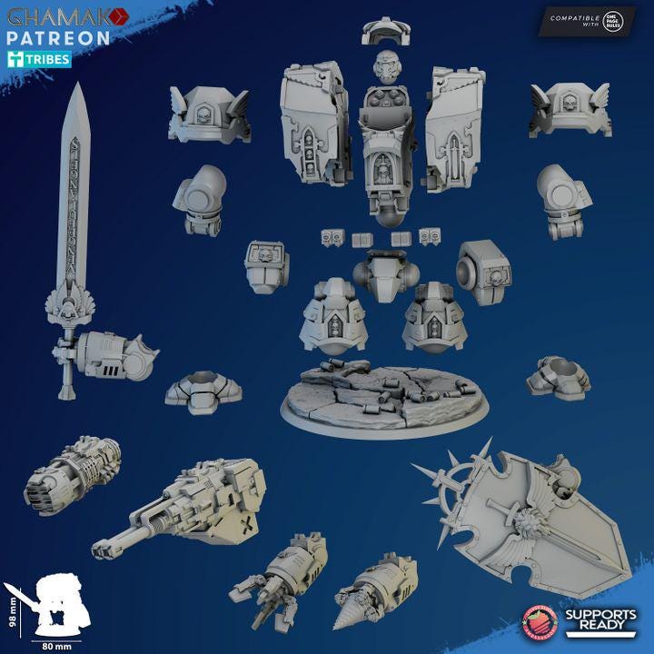 War gaming Omega Dread Robot Bits Proxy by Ghamak 