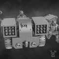 Orc Slayer Heavy Artillery Team by DakkaDakka, front view of modular artillery platform and crew