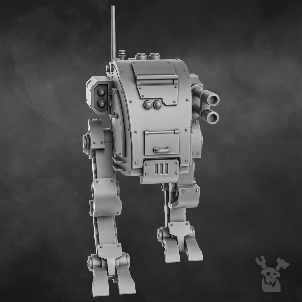 Alt view of the Orc Slayer Stomper Mech resin walker