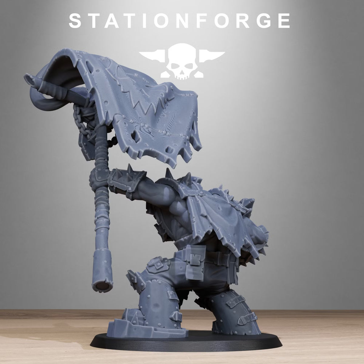 Orkaz Bearer Boss alternate build rear view by Station Forge