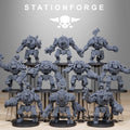 Orkaz Bots Infantry 10-model modular sci-fi greenskin squad by Station Forge
