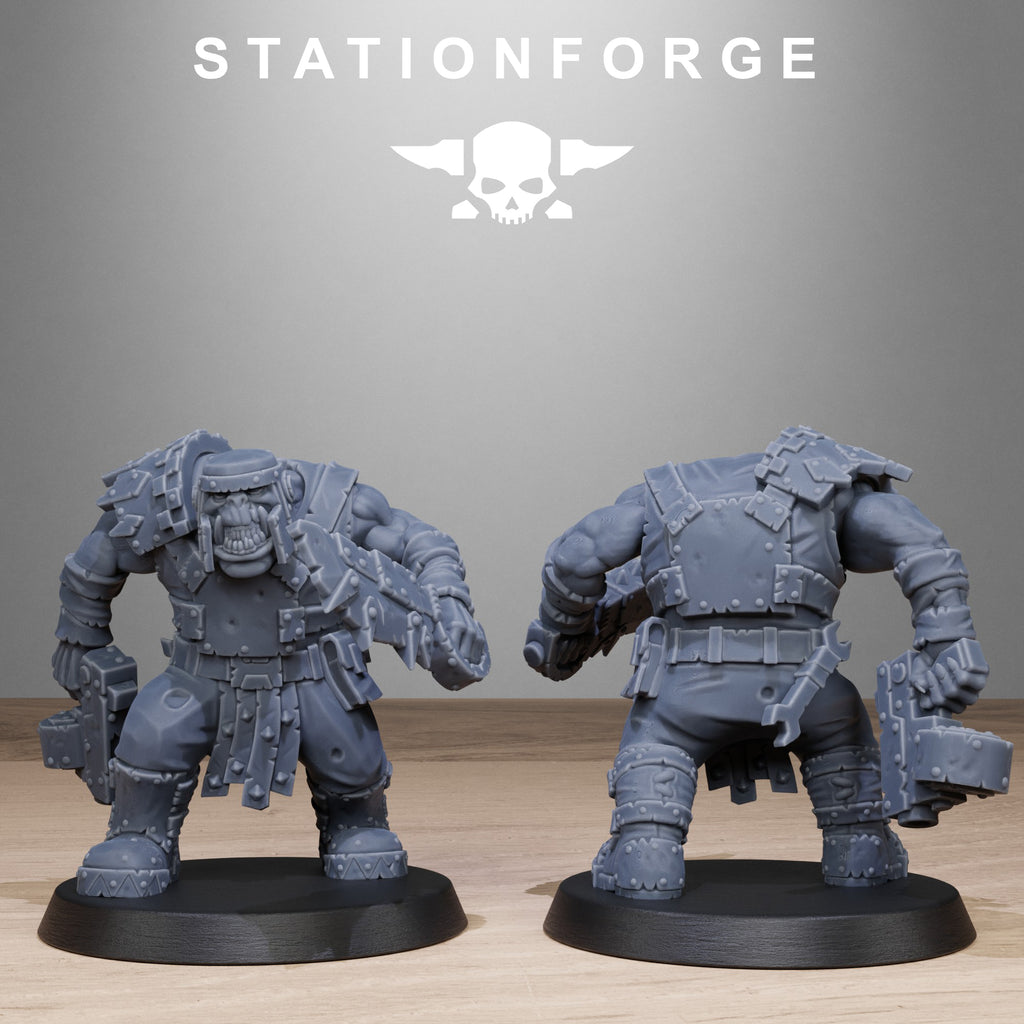Orkaz Bros Infantry | Sci-Fi Orc Squad | Station Forge
