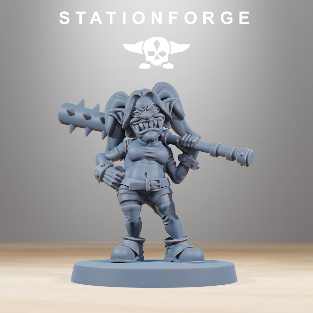 Orkaz Mobsta companion miniature by Station Forge