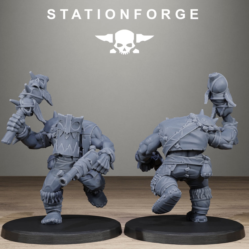 Orkaz Wild Squad infantry miniature close-up, model 1