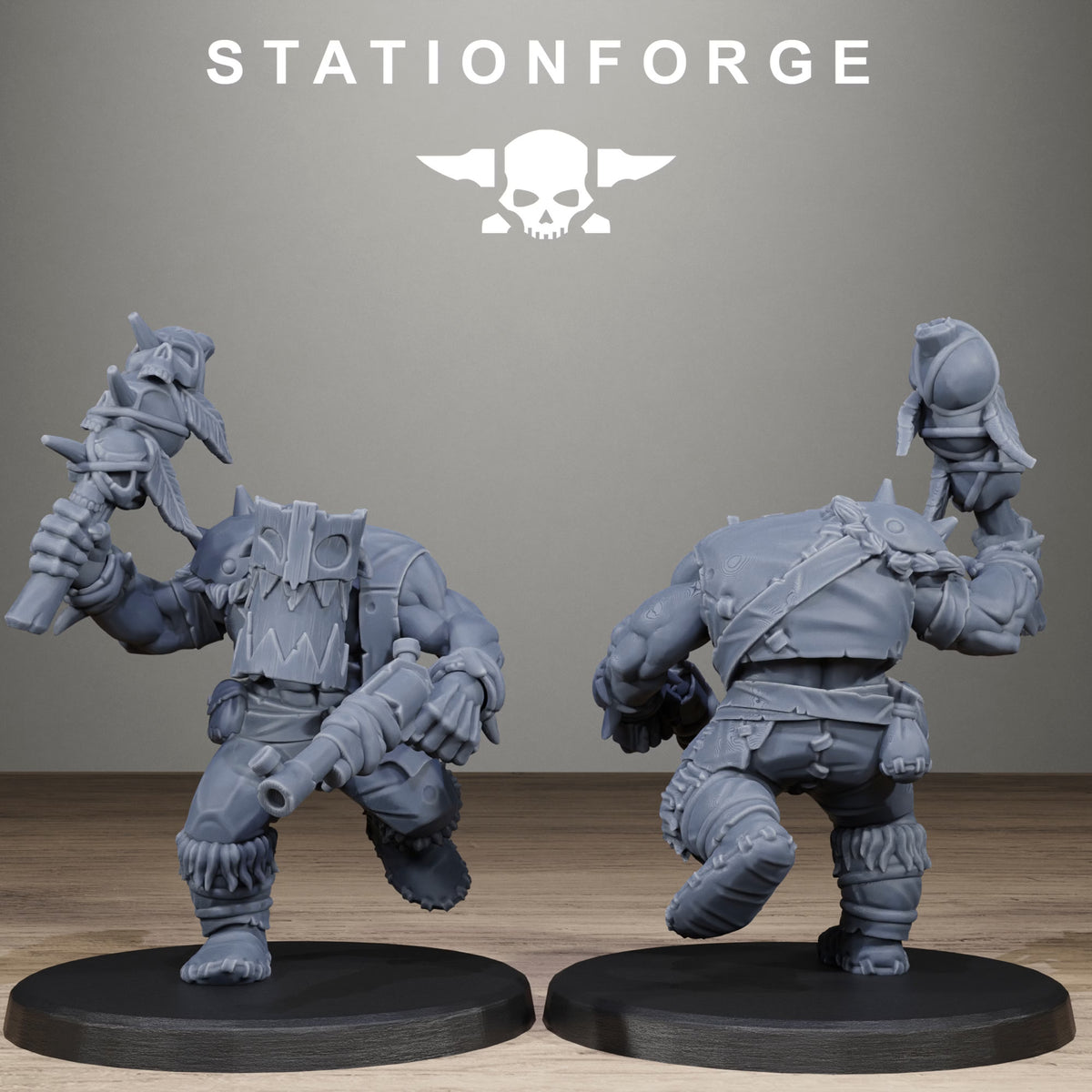 Orkaz Wild Squad infantry miniature close-up, model 1