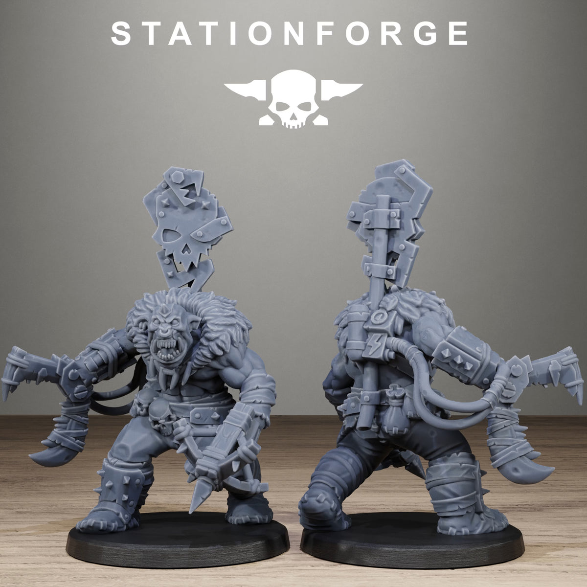 Orkaz Wild Squad infantry miniature close-up, model 4