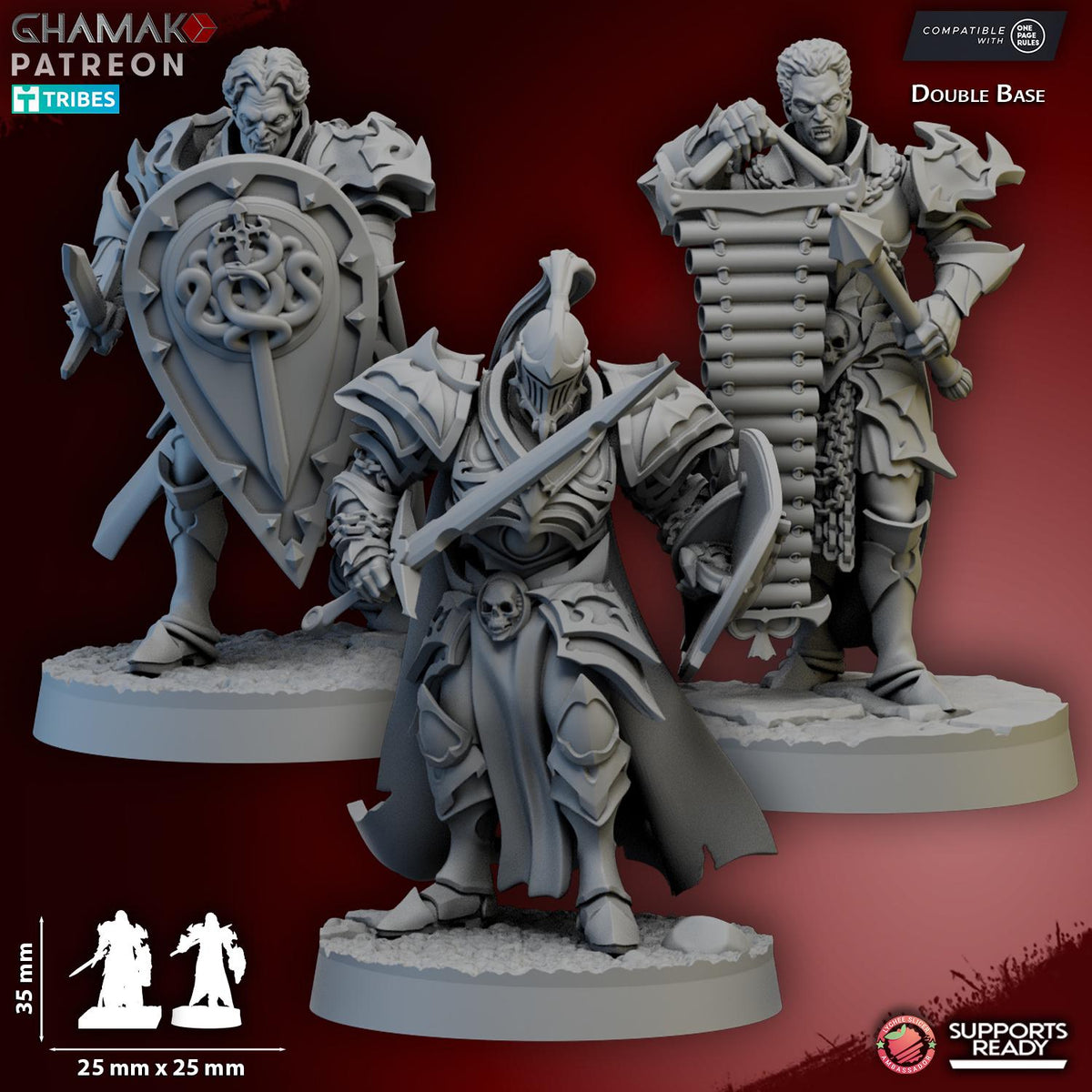 Alternate group view of the Ouroboros Pact vampire undead miniatures