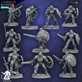 Scared Heart Melee Militum 32mm resin miniature squad by Ghamak